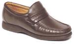 View Item Men's Leather Slip-On Shoes By Luca Mancini (Brown - Style LM8885)